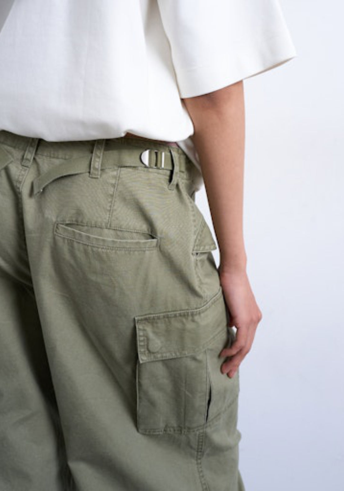 Topshop Caro Cargo Trouser - Khaki 4 Shaws Department Stores