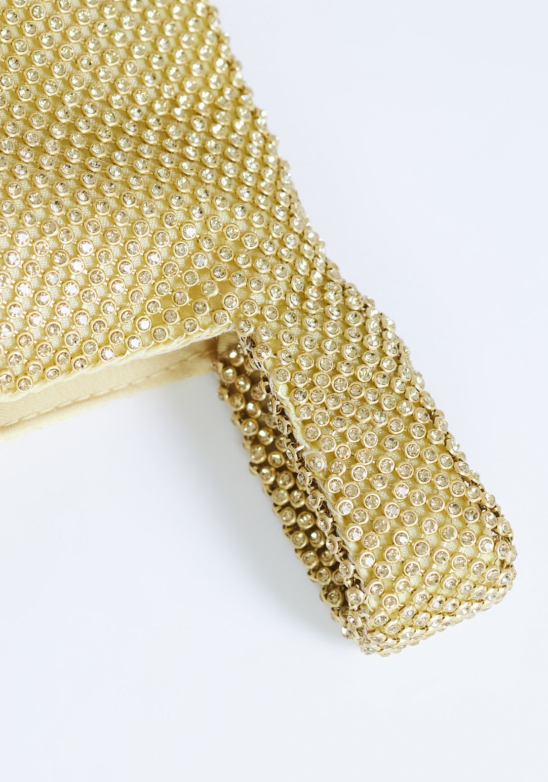 Topshop Linen Blend Gwyn Embellished Grab Bag - Gold 3 Shaws Department Stores