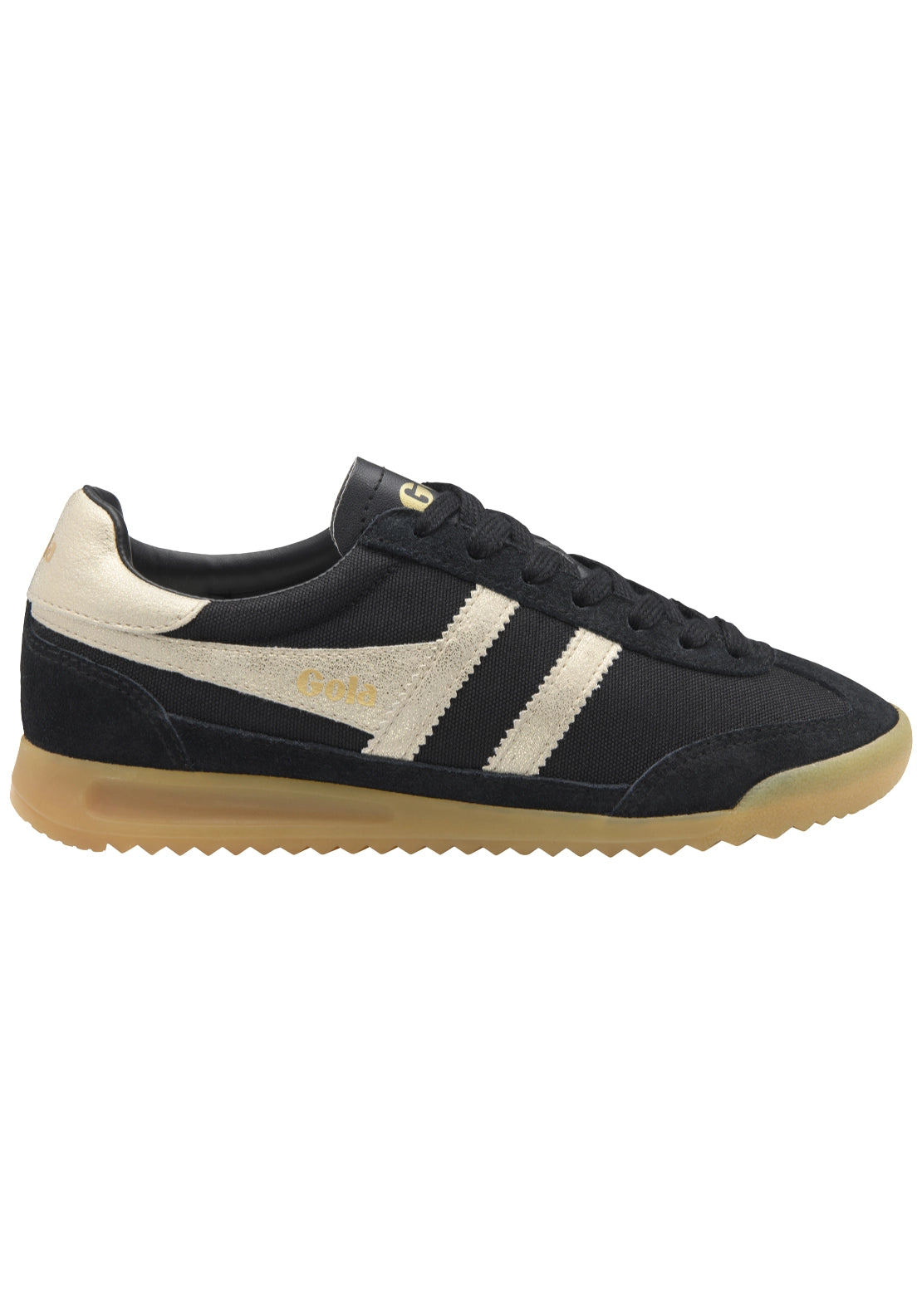 Tornado Trainer Gold Side Stripe - Black Gold