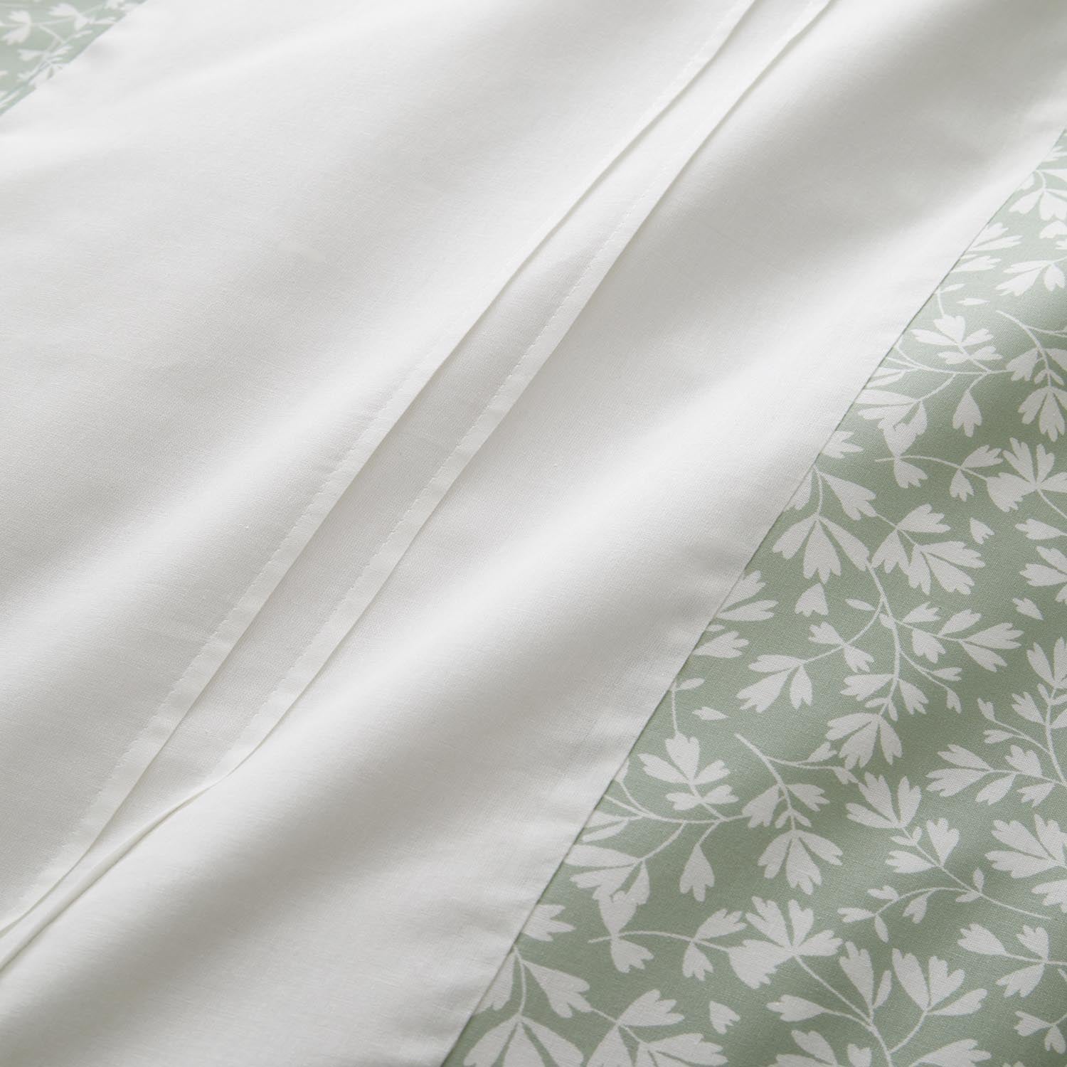 The Home Collection Deco Leaf Duvet Cover Set - Green 3 Shaws Department Stores