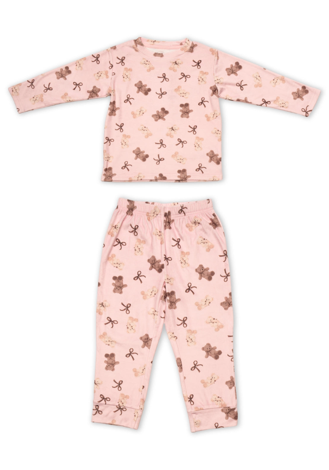 The Sleep Collection Teddy Bear Print Pyjama Set - Pink 2 Shaws Department Stores