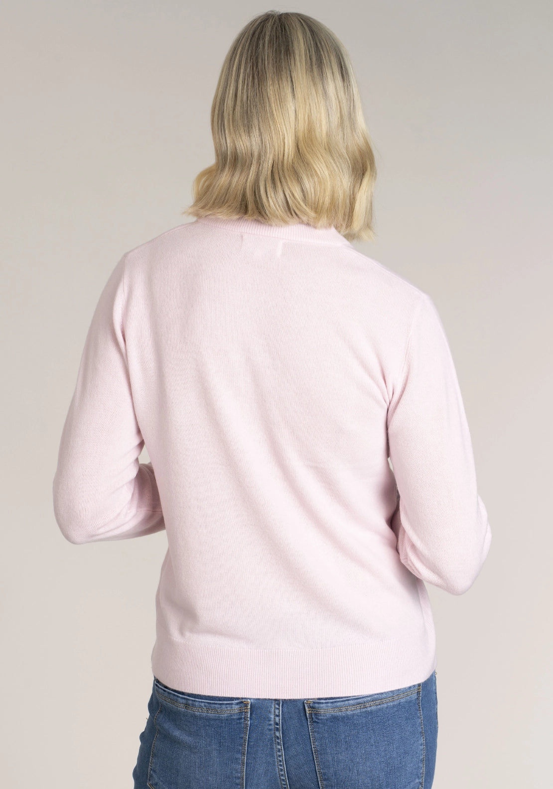Cashmillon V-Neck Jumper - Purple