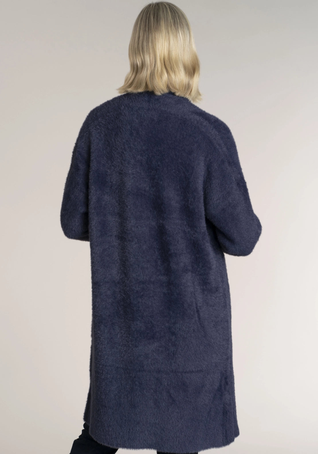 Feather Yarn Cardigan - Sparkle Navy