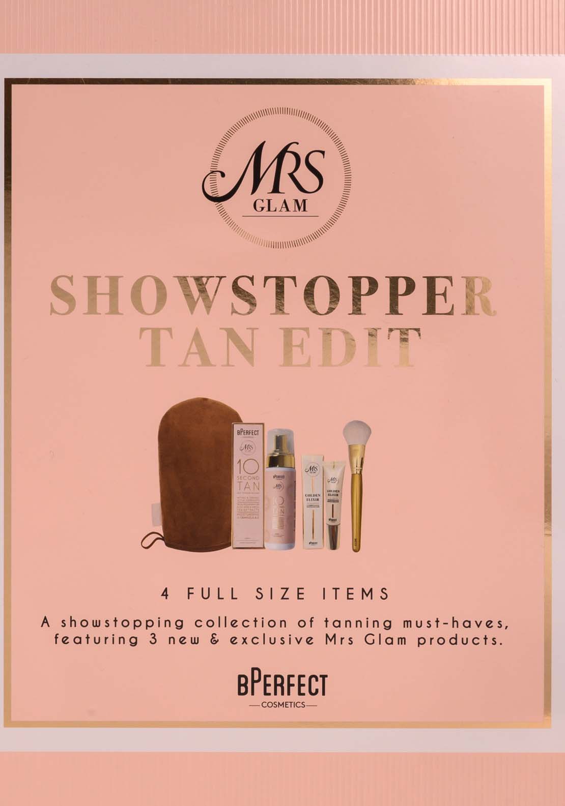 Bperfect Mrs Glam - The Showstopper Tan Edit 2 Shaws Department Stores