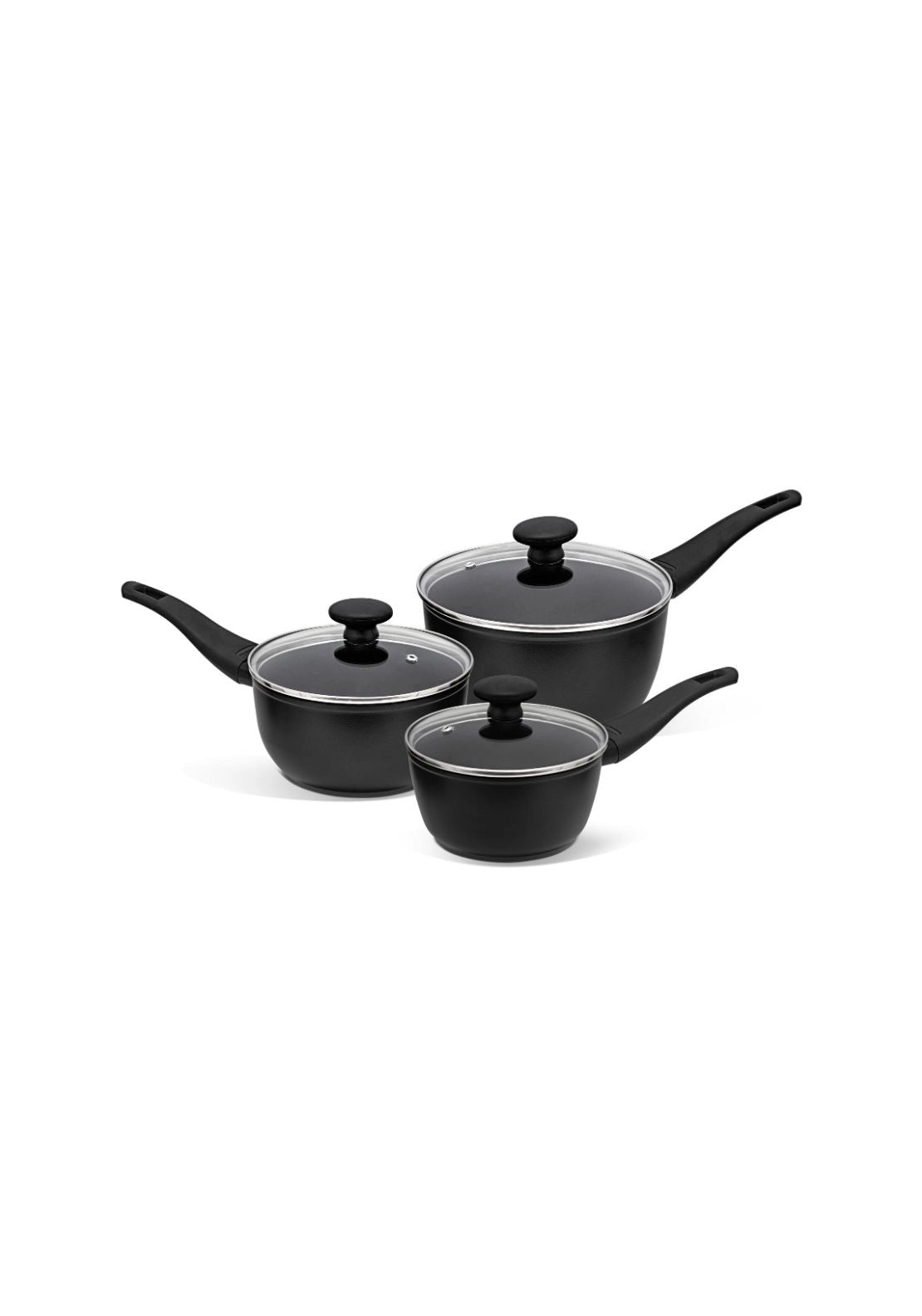 Prestige Thermo Smart Saucepan Set 3 Piece - Black 1 Shaws Department Stores