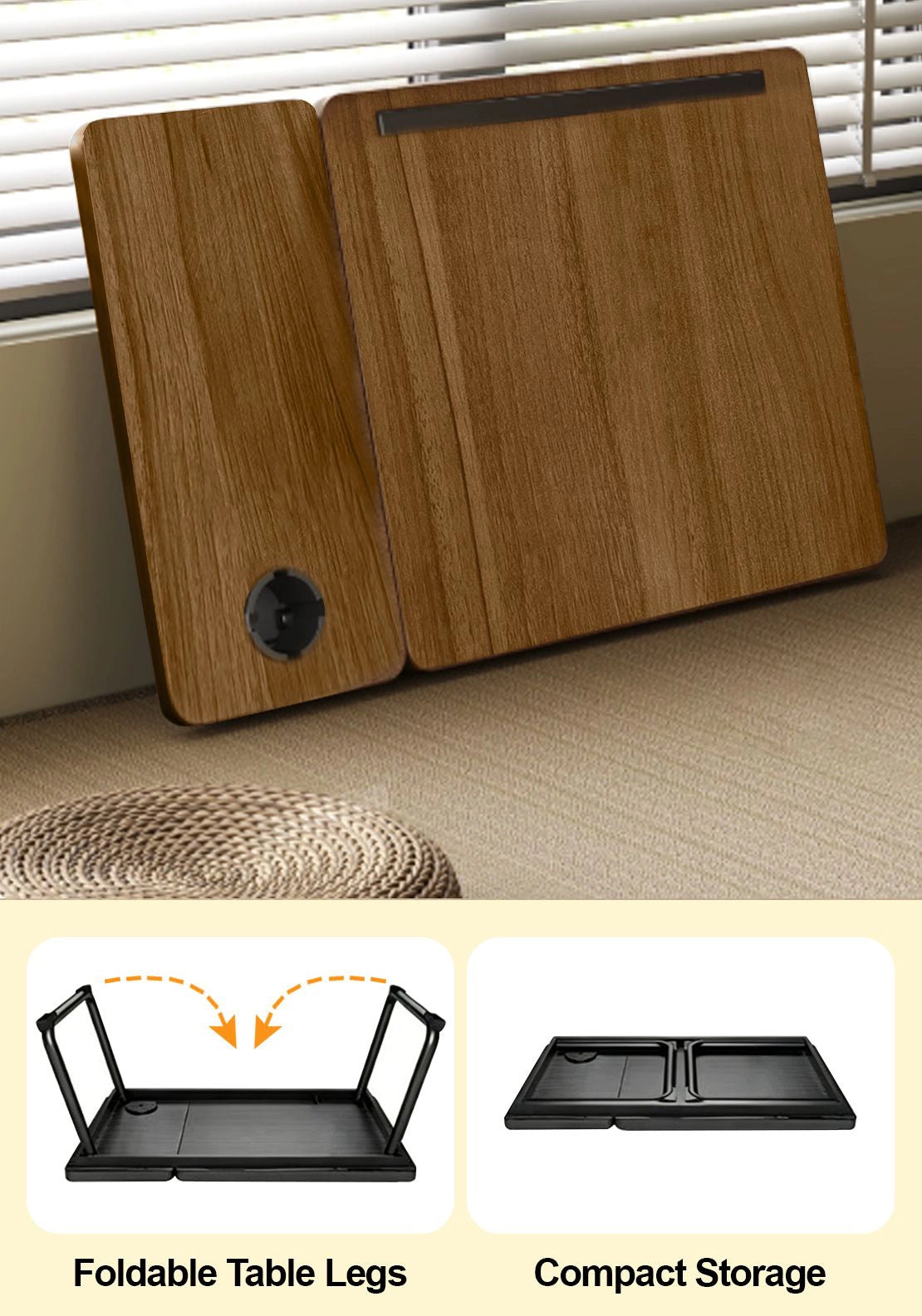 The Home Collection Bed Tray - Dark Brown 2 Shaws Department Stores