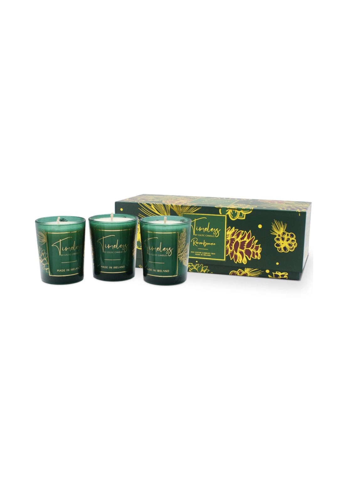 Celtic Candle Remembrance Votive Trio - Green 1 Shaws Department Stores