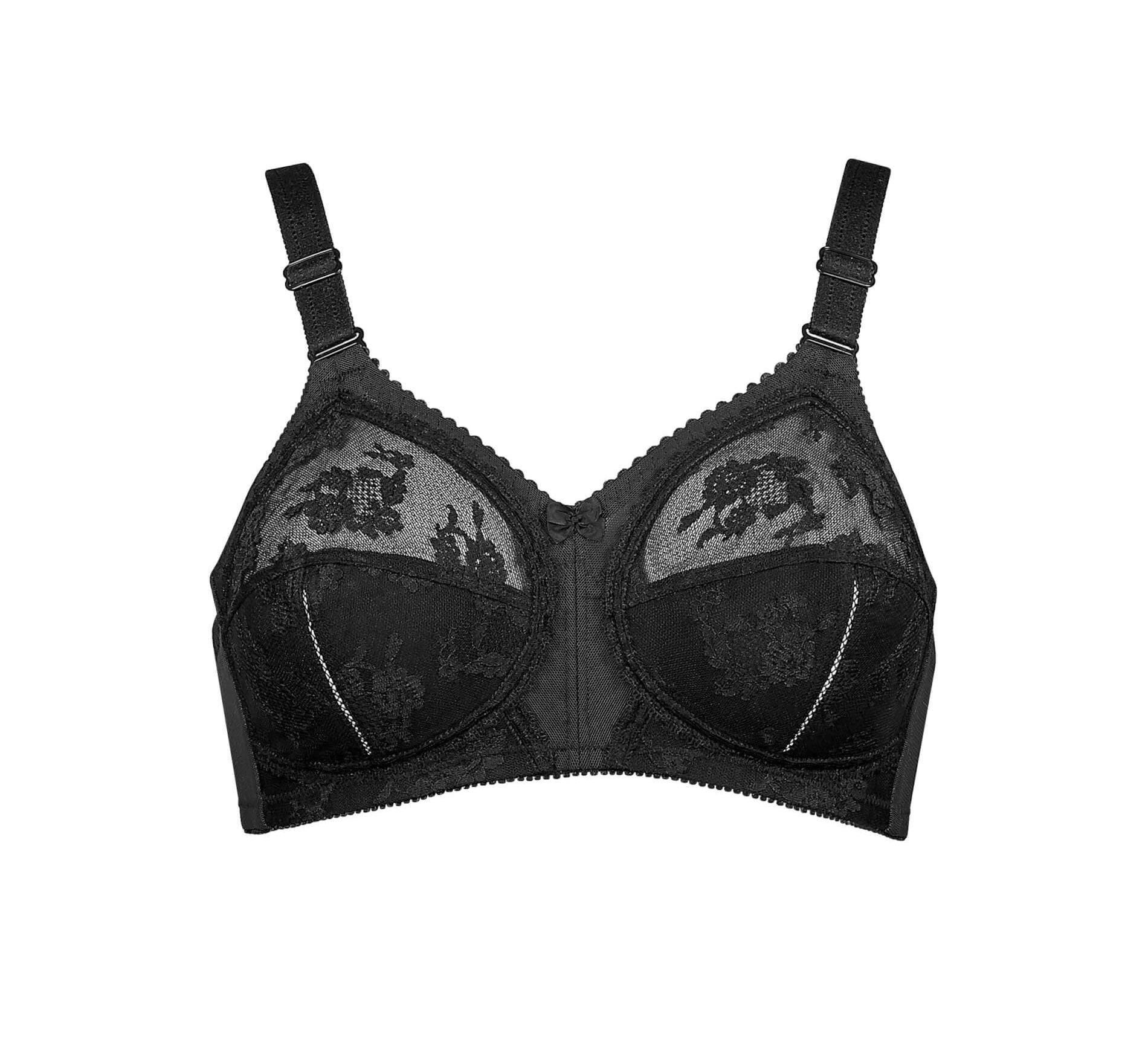 Triumph Doreen Non-Wired Bra - Black 1 Shaws Department Stores