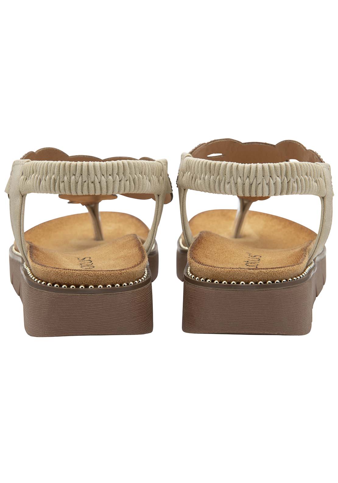 Lotus Alcina Sandal - Beige 2 Shaws Department Stores