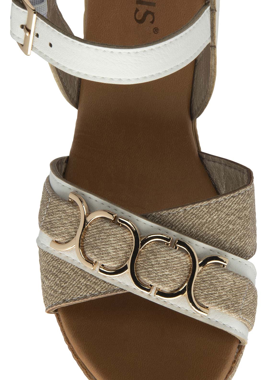 Lotus Solena Sandal - White 4 Shaws Department Stores