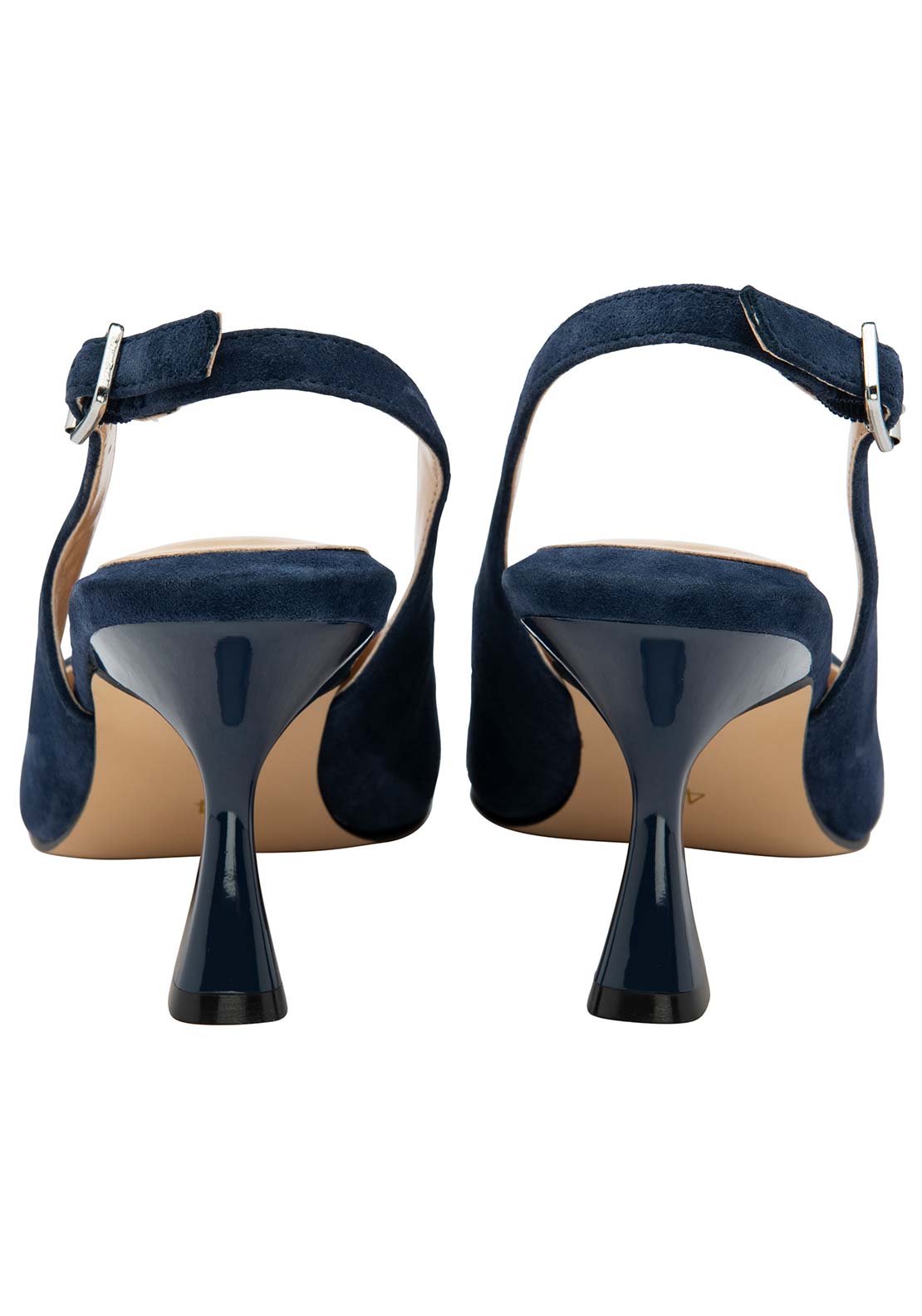 Lotus Delfina Heel Shoe - Navy 2 Shaws Department Stores