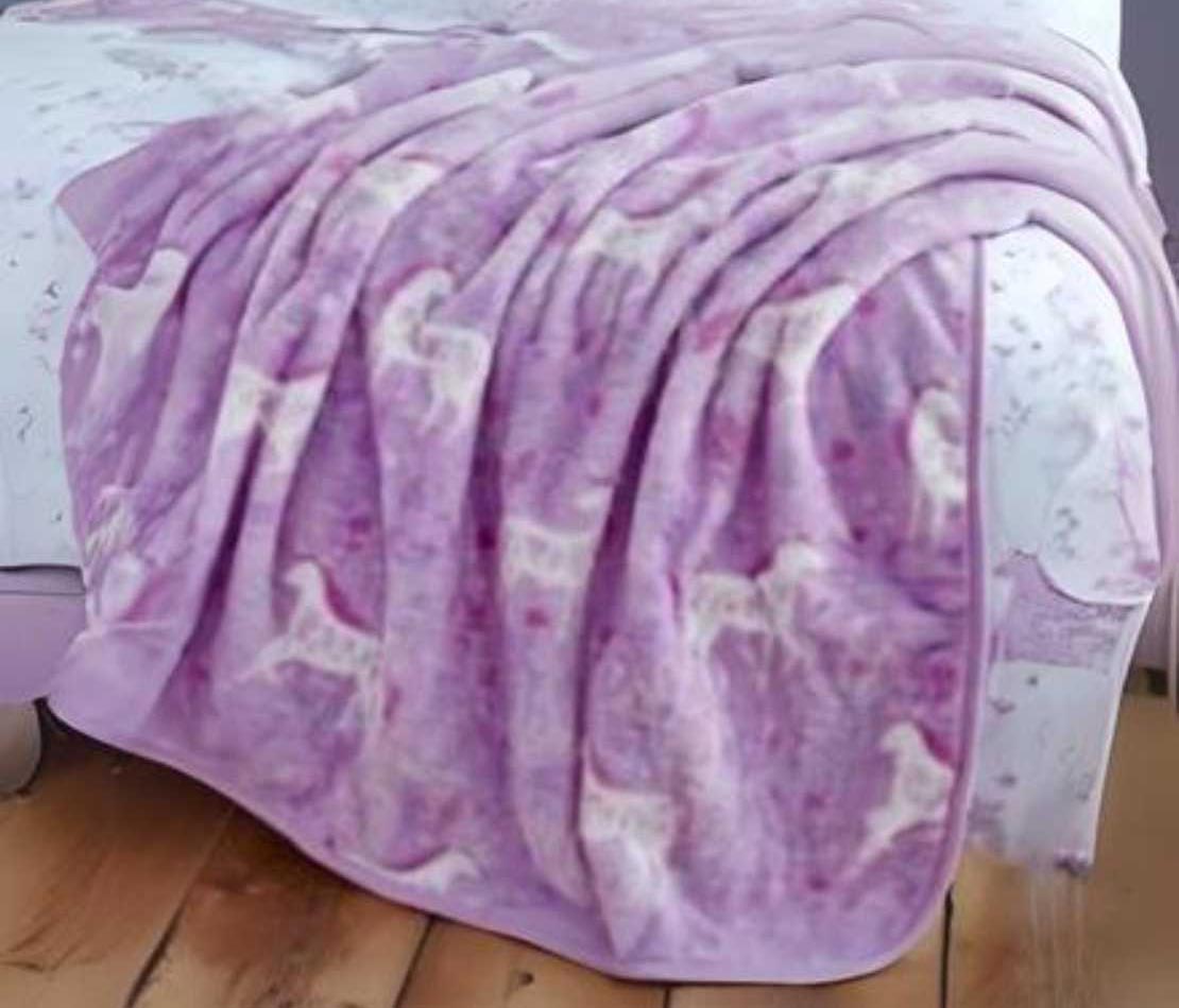 Catherine Lansfield Folk Unicorn Throw 2 Shaws Department Stores