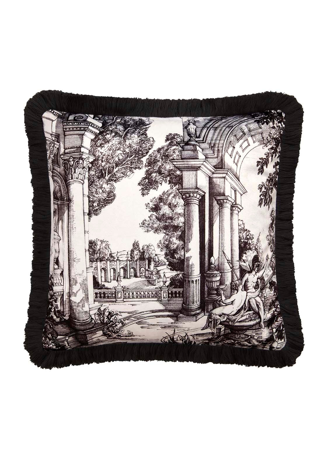 Laurence Llewelyn-bowen Vista Filled Cushion - Black / White 2 Shaws Department Stores