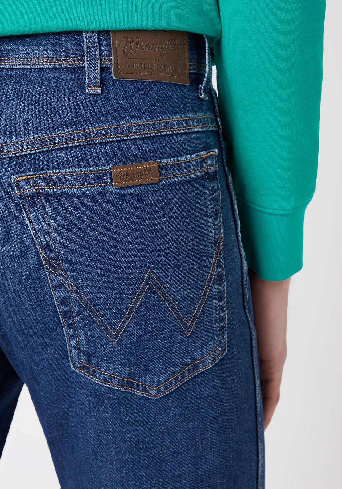 Wrangler Regular Fit Standard Denim Jean - Darkstone 3 Shaws Department Stores