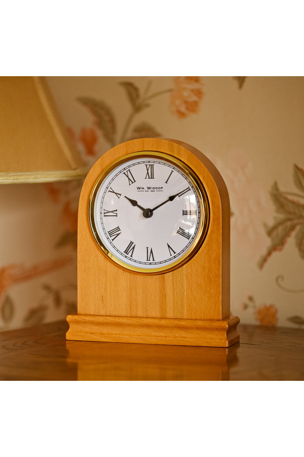 The Home Collection Wooden Mantel Clock Arched 1 Shaws Department Stores