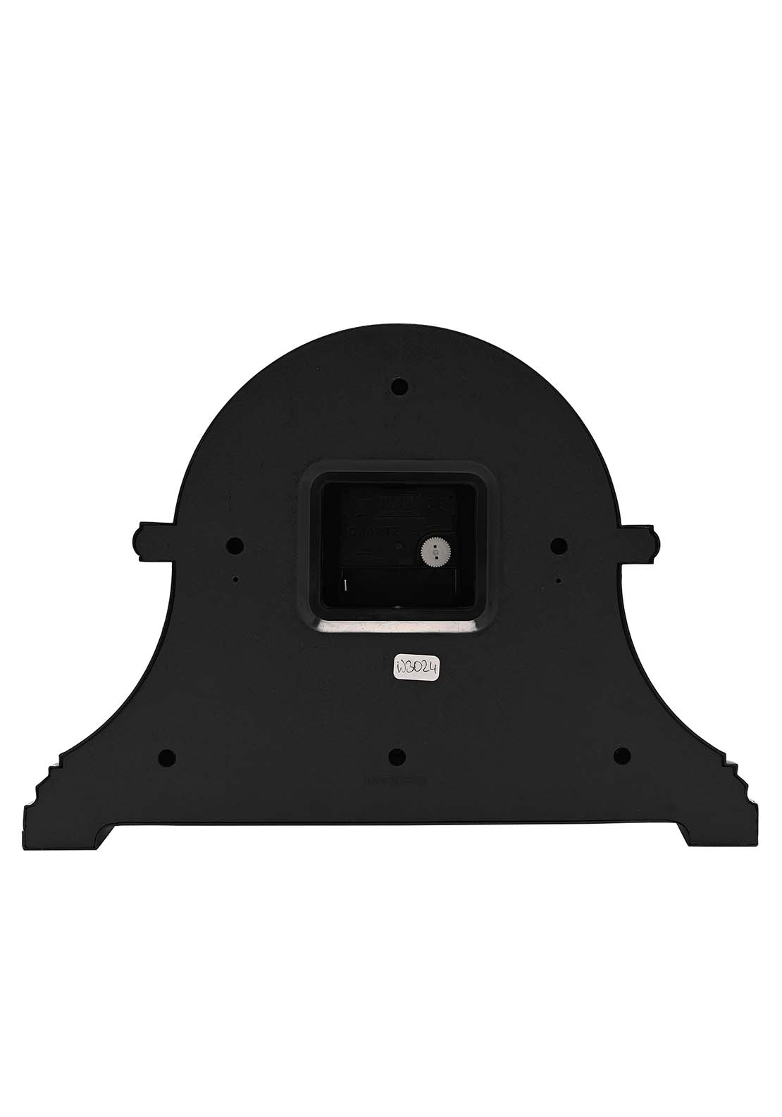 Hometime Broken Arch Mantel Clock Black 2 Shaws Department Stores
