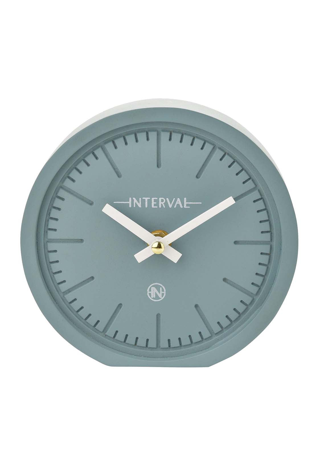 Interval Minimalist Desk Clock 15Cm - Teal 1 Shaws Department Stores