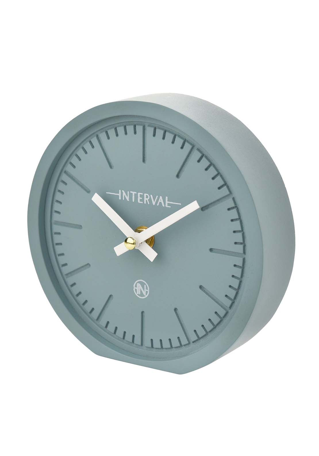 Interval Minimalist Desk Clock 15Cm - Teal 2 Shaws Department Stores