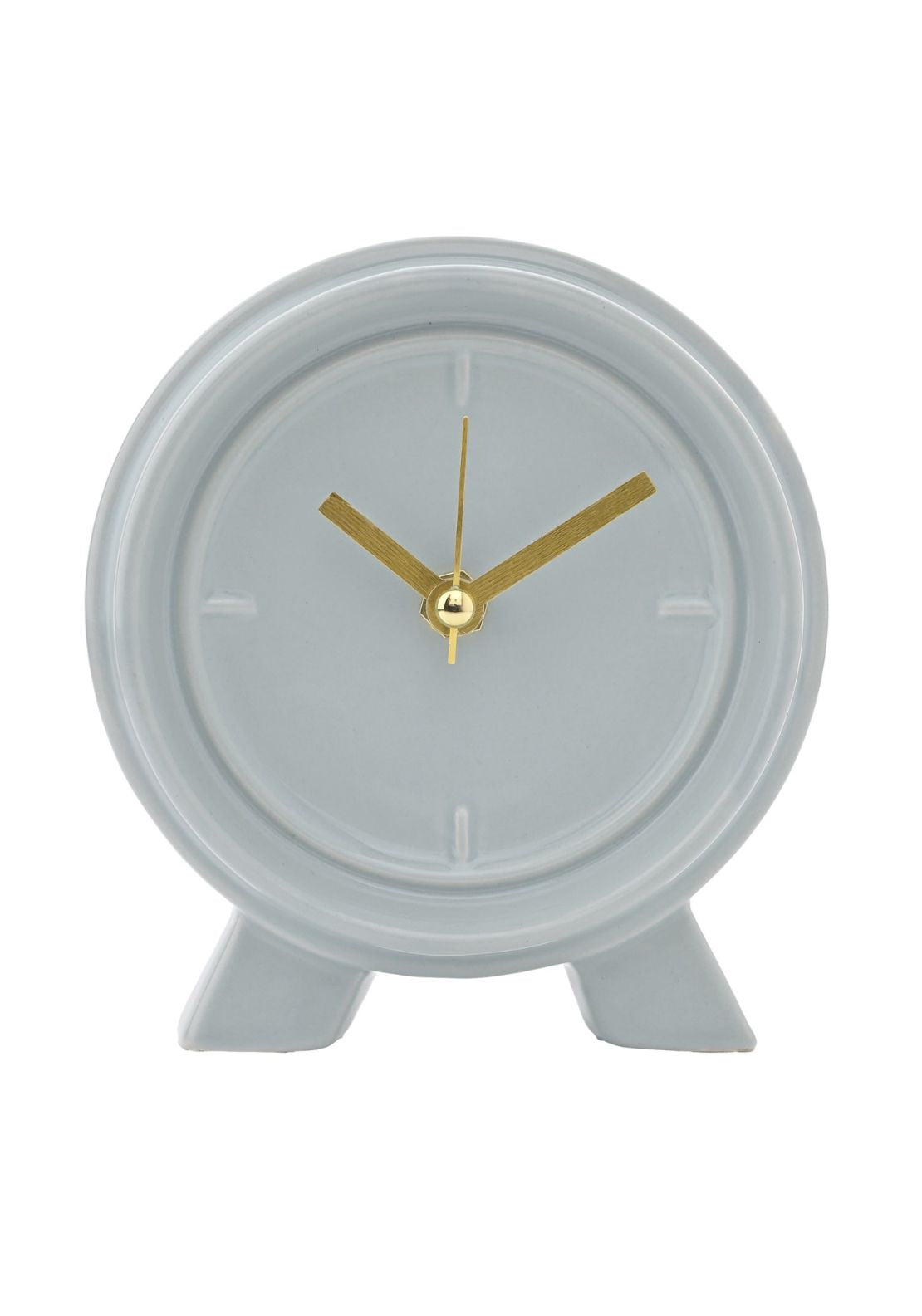 The Home Collection Interval Ceramic Mantle Clock - Ocean Blue 1 Shaws Department Stores
