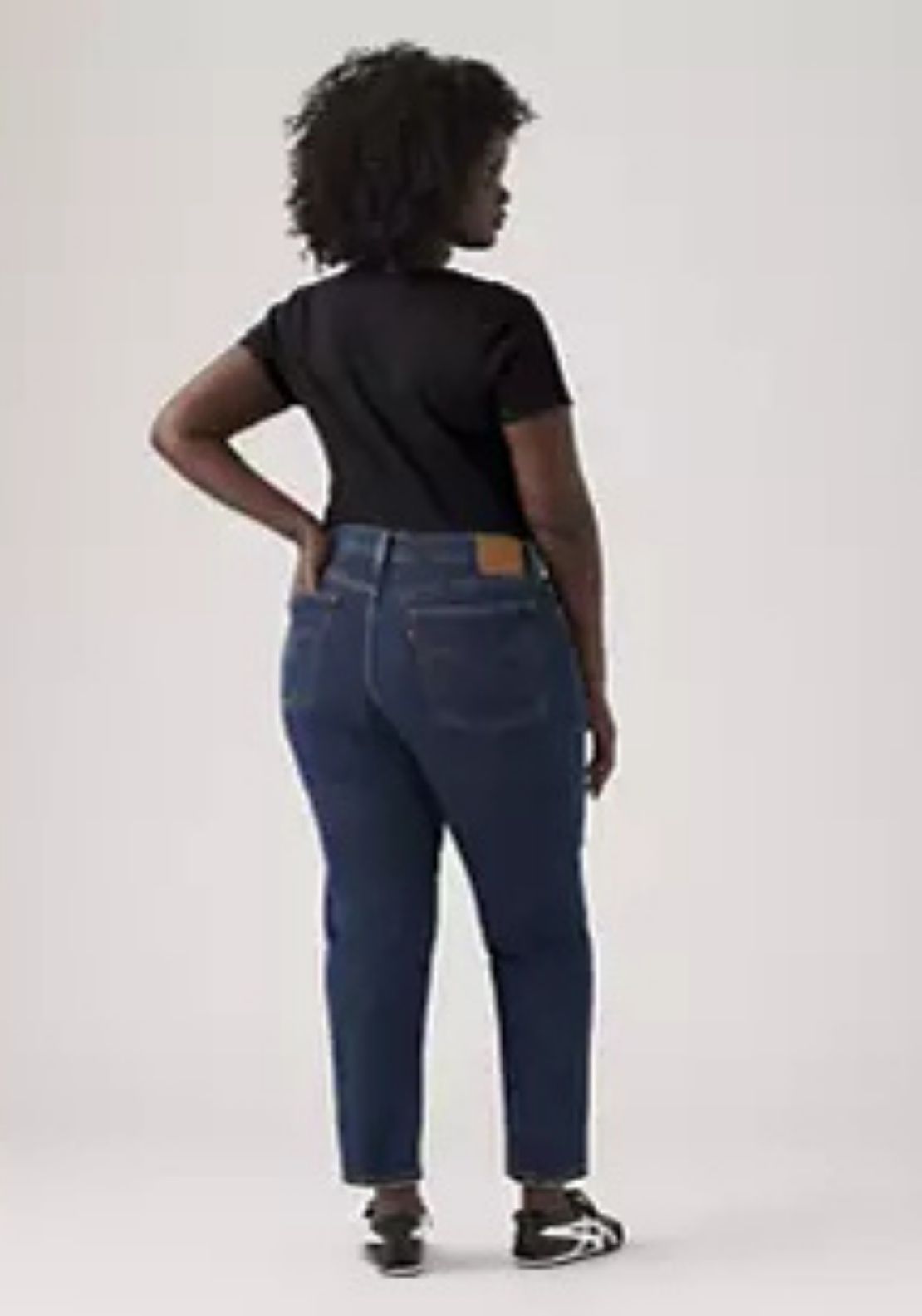 Levis Wedgie Straight Jeans - Blue 2 Shaws Department Stores