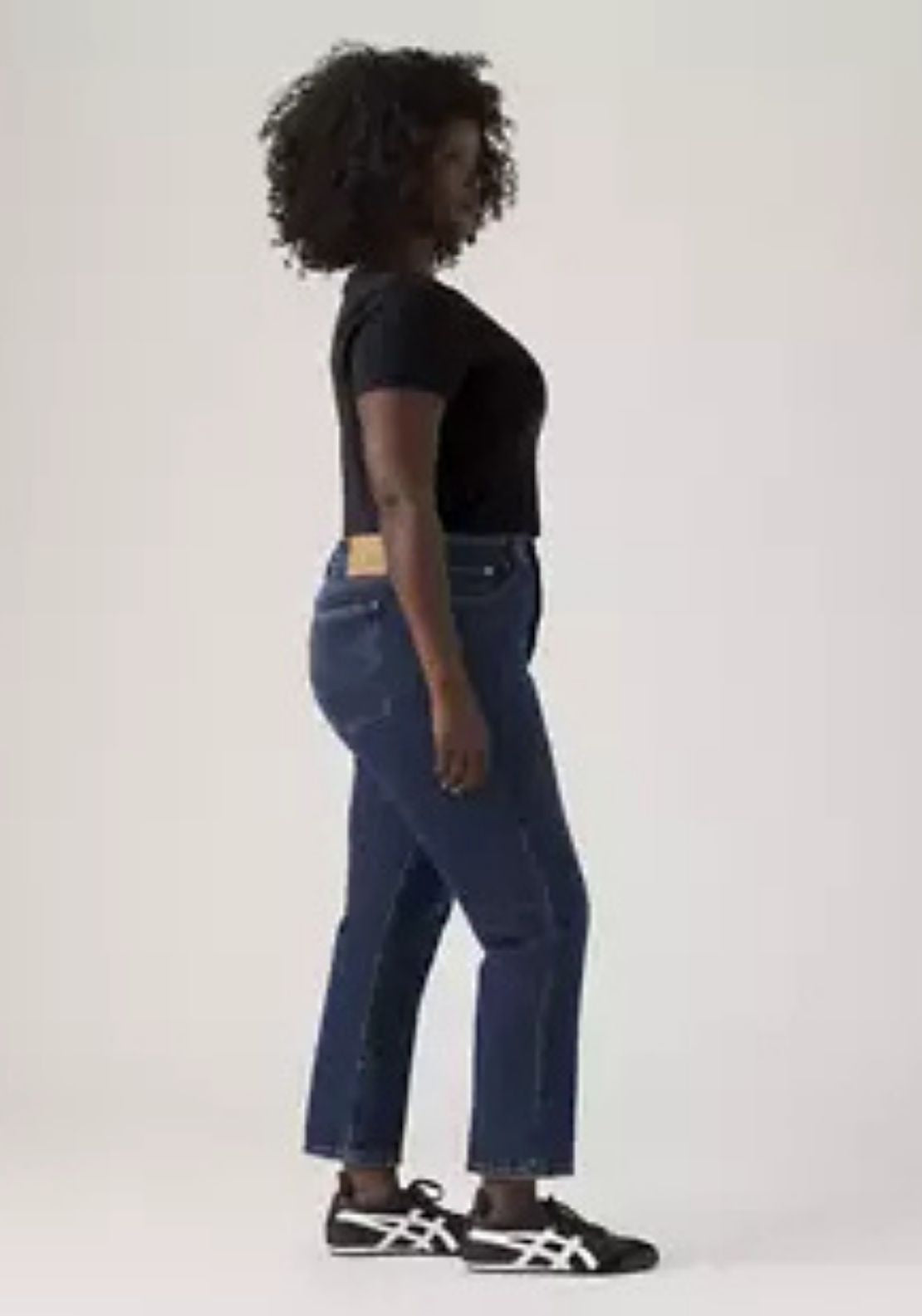 Levis Wedgie Straight Jeans - Blue 3 Shaws Department Stores