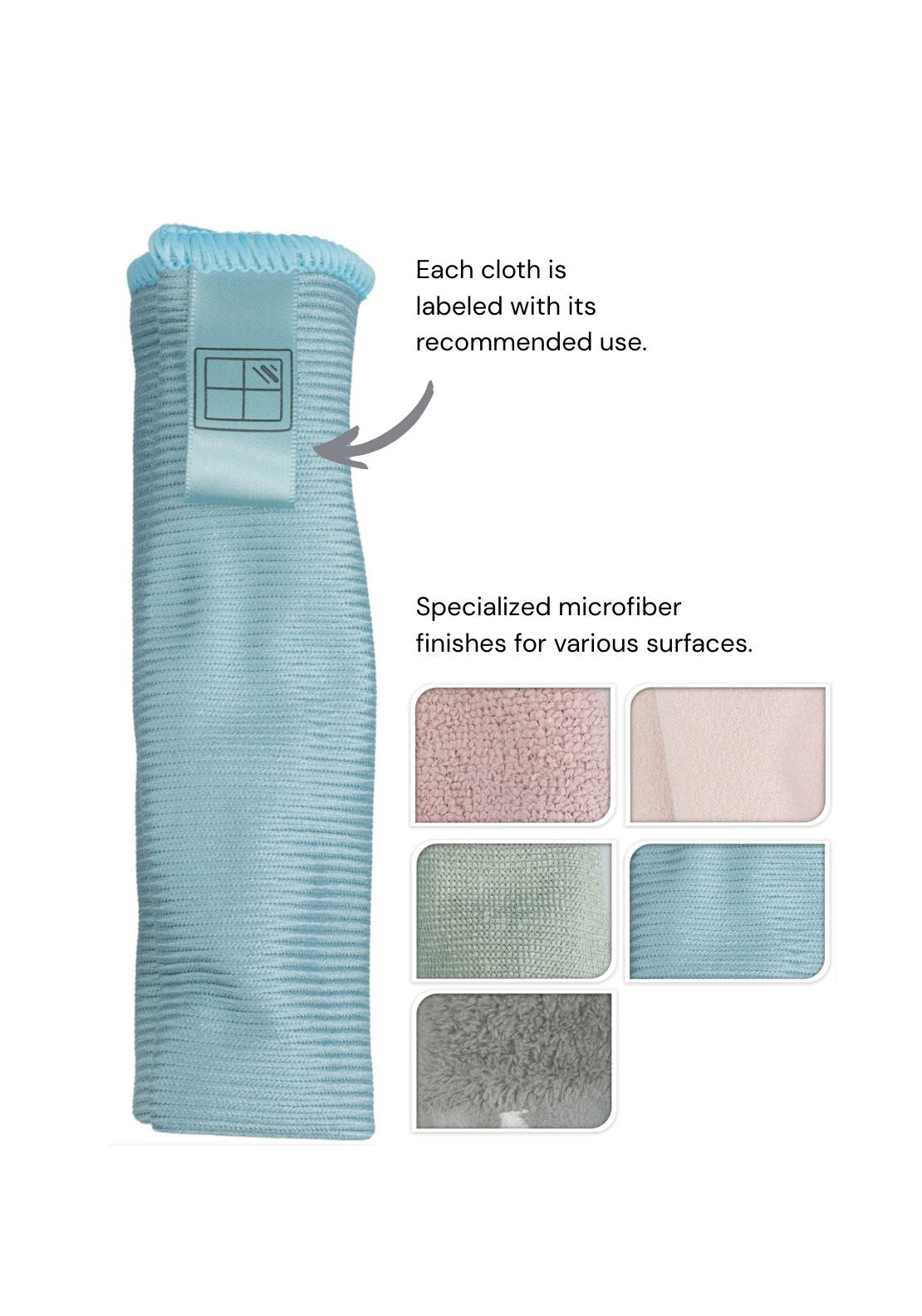 The Home Collection Microfibre Cloths Set Of 5 - Multi 2 Shaws Department Stores