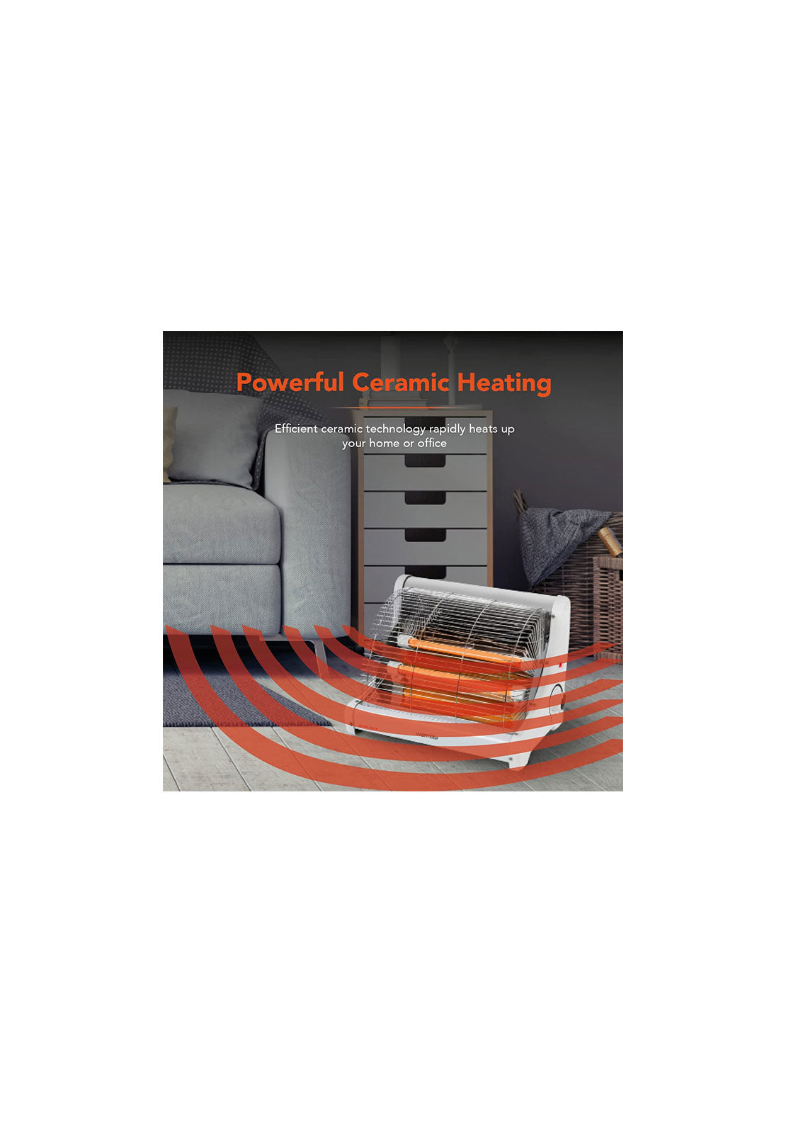 Warmlite Radiant 2 Bar Heater | WL42008N - Black 8 Shaws Department Stores
