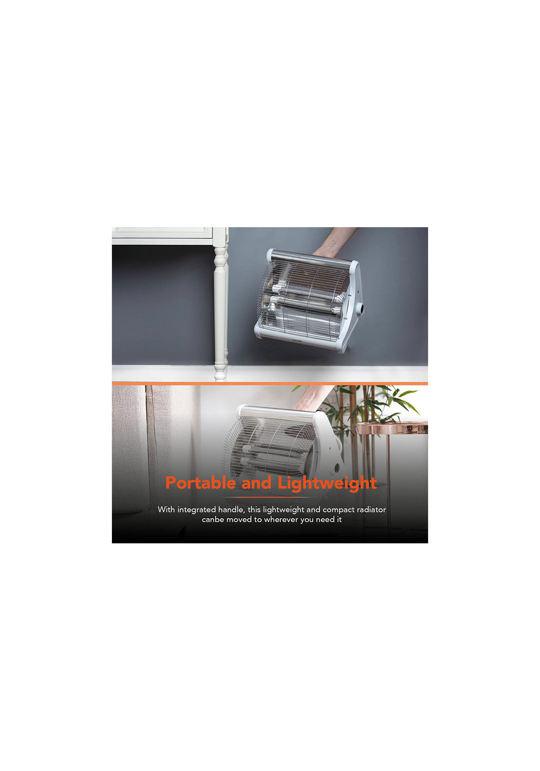 Warmlite Radiant 2 Bar Heater | WL42008N - Black 5 Shaws Department Stores