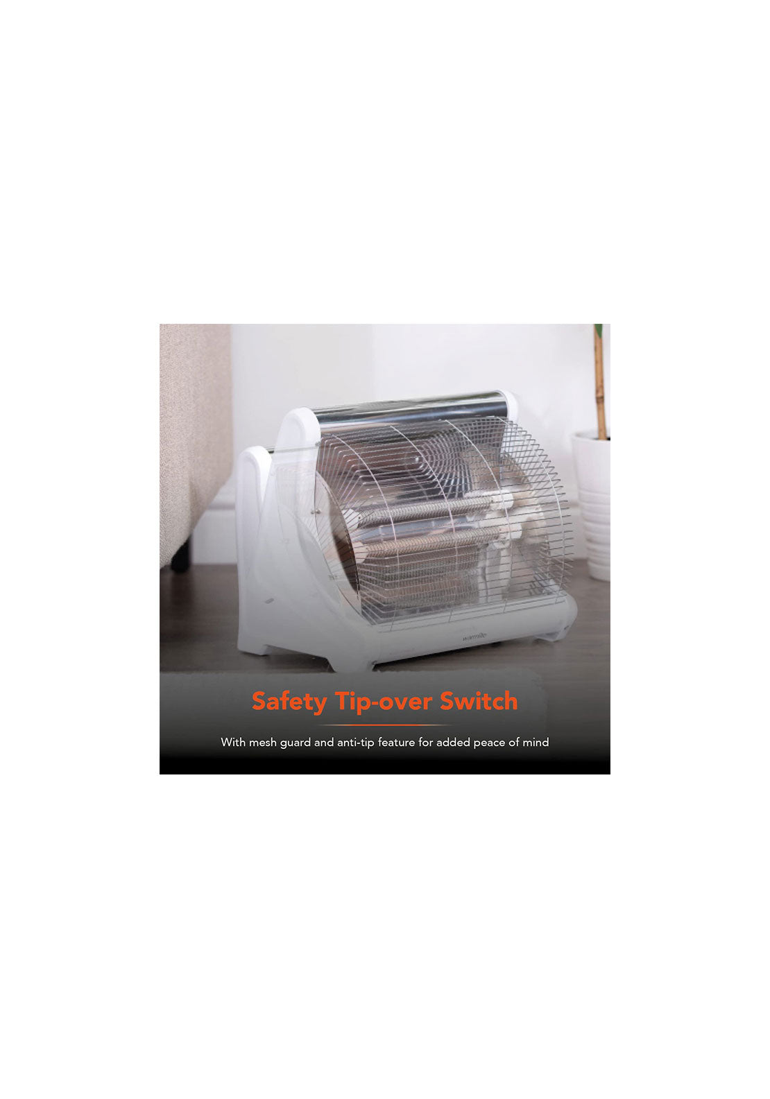 Warmlite Radiant 2 Bar Heater | WL42008N - Black 4 Shaws Department Stores