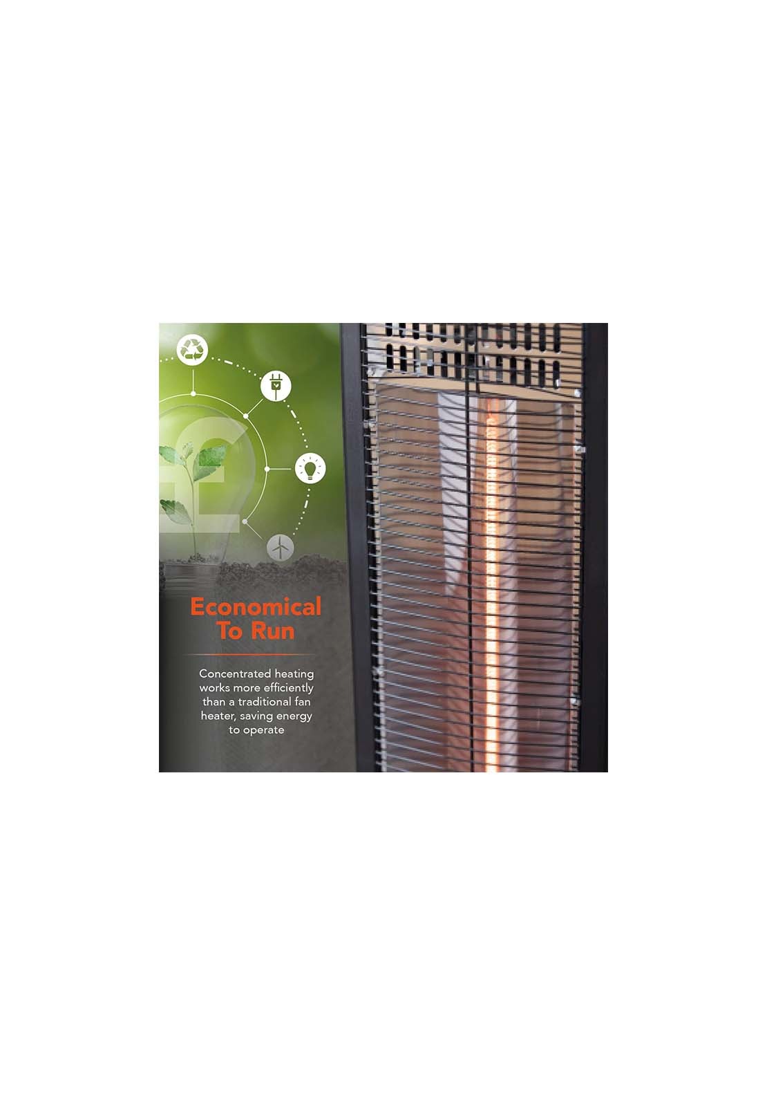 Warmlite 1000W Carbon Infrared Heater | Wl42013 - Black 4 Shaws Department Stores