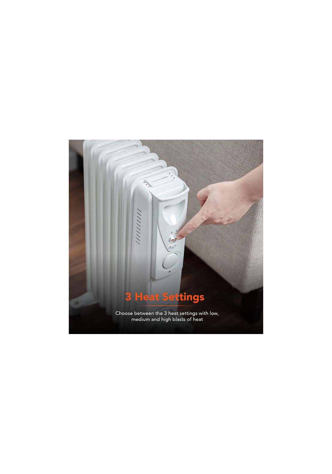 Warmlite 1500W Oil Filled Radiator | Wl43003YW 7 Shaws Department Stores
