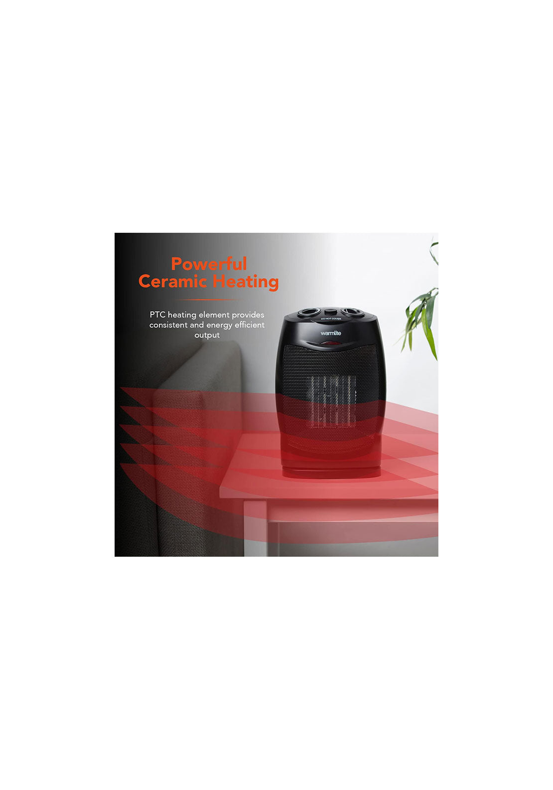 Warmlite Warmlite Ceramic Fan Heater | WL44005 10 Shaws Department Stores