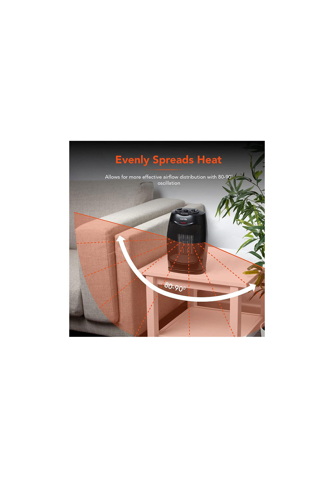 Warmlite Warmlite Ceramic Fan Heater | WL44005 6 Shaws Department Stores