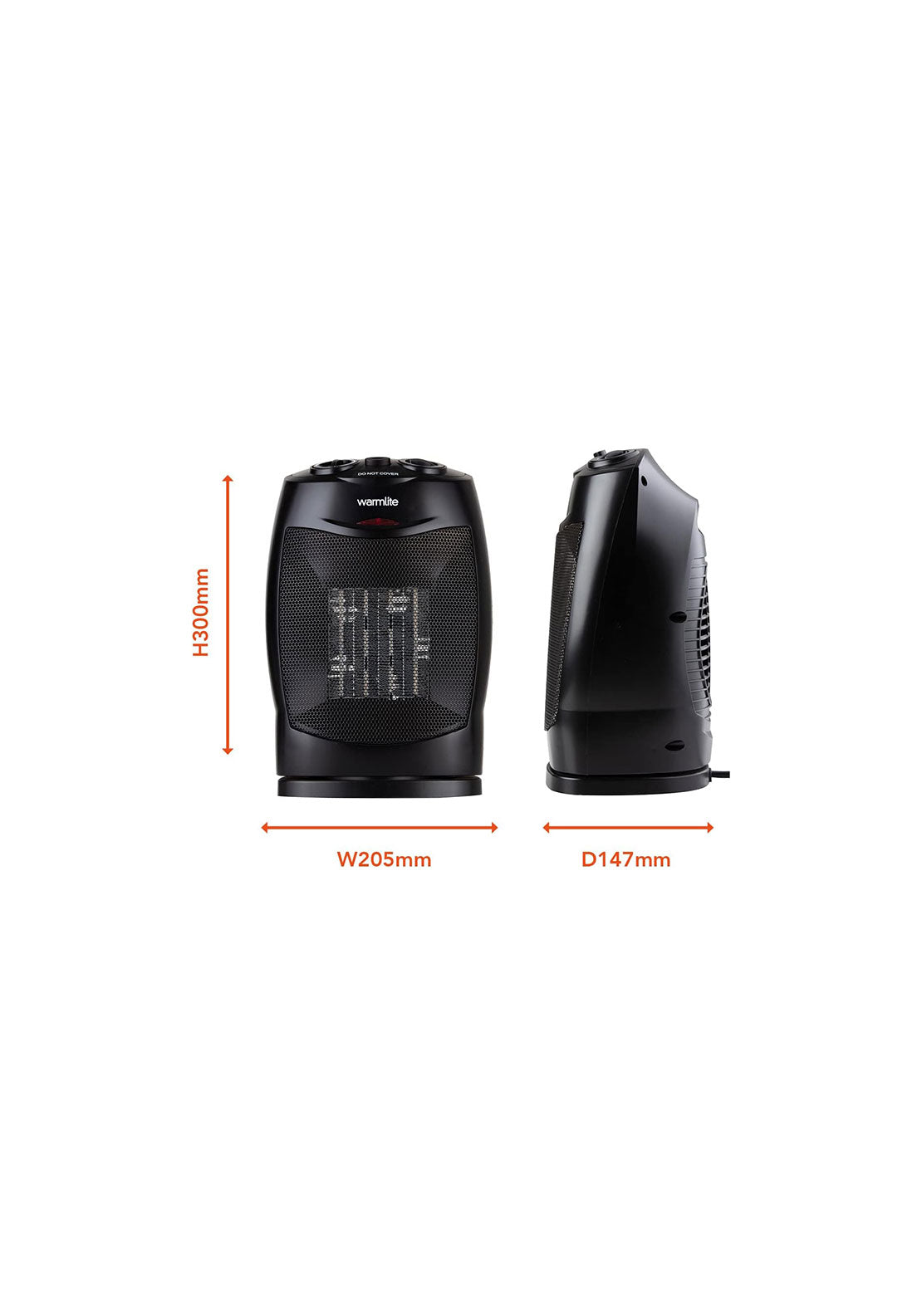 Warmlite Warmlite Ceramic Fan Heater | WL44005 3 Shaws Department Stores