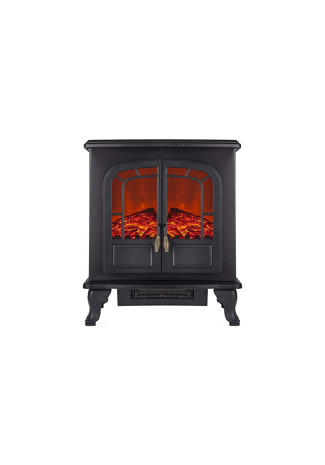 Warmlite Wingham 2Kw Electric Double Door Fire Stove | WL46019 - Black 1 Shaws Department Stores