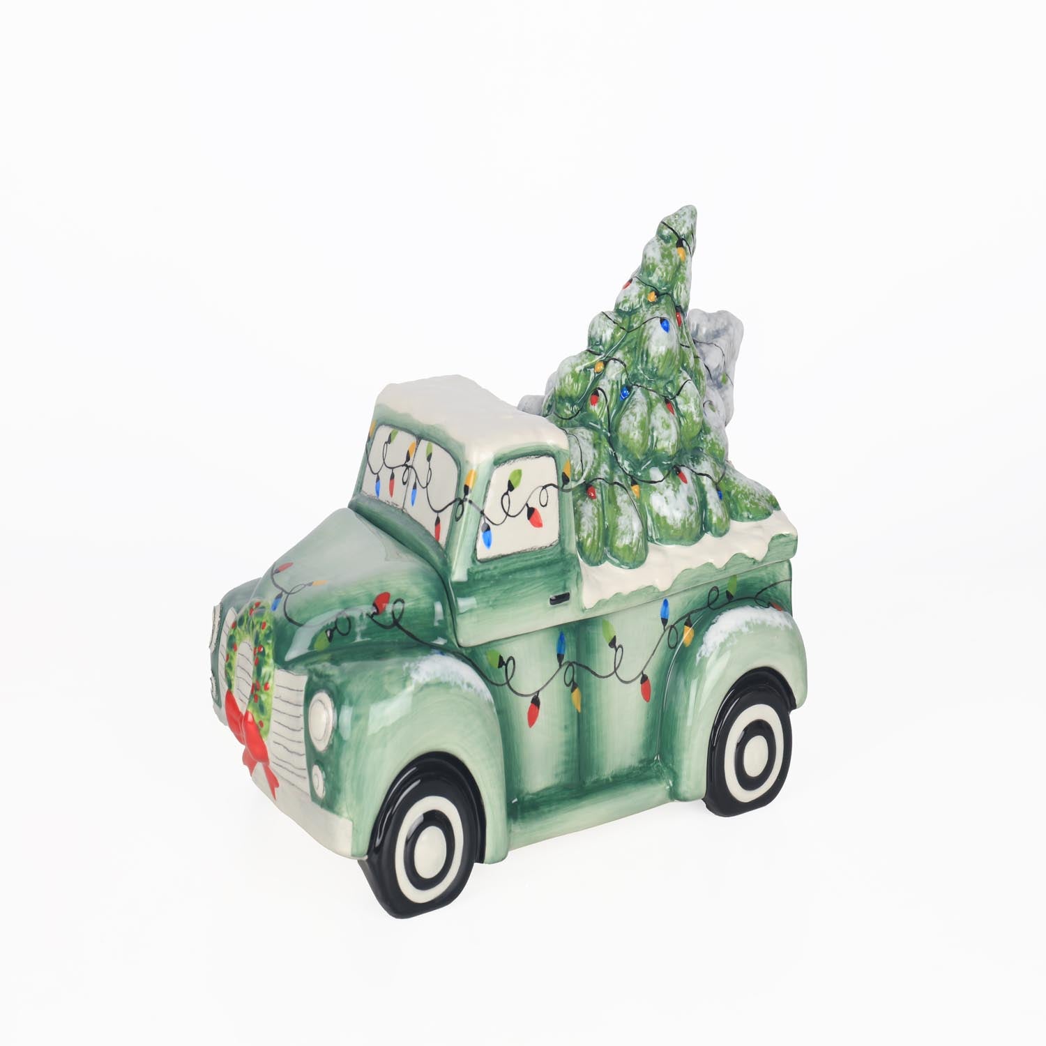 The Home Christmas Ceramic Xmas Truck Cookie Jar 1 Shaws Department Stores