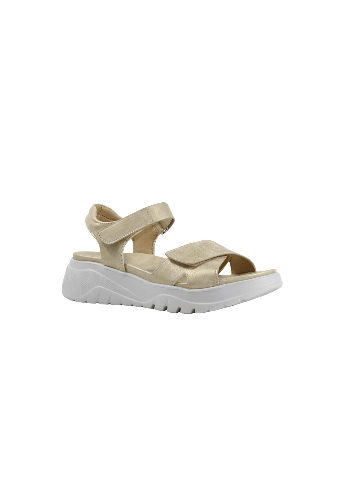 Propet Double Strap Velcro Sandal - Gold 1 Shaws Department Stores