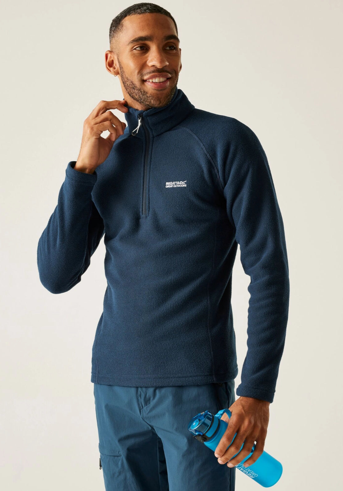 Thompson 1/4 Zip Fleece - Blue
