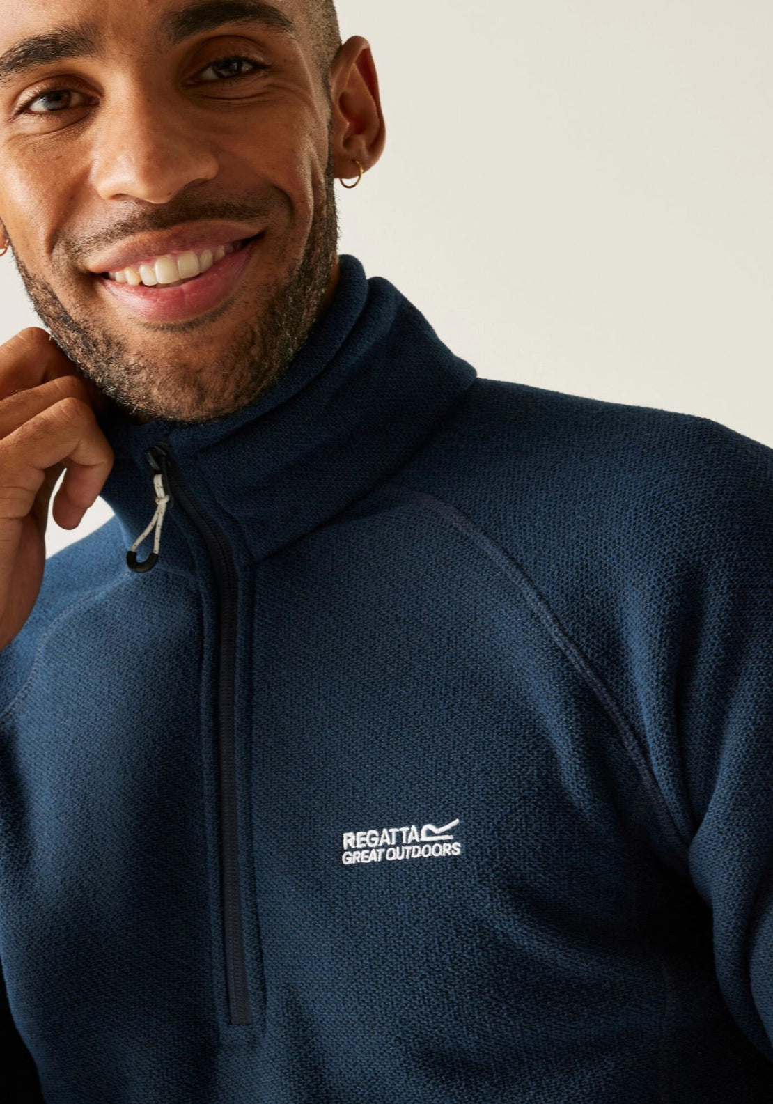 Thompson 1/4 Zip Fleece - Blue