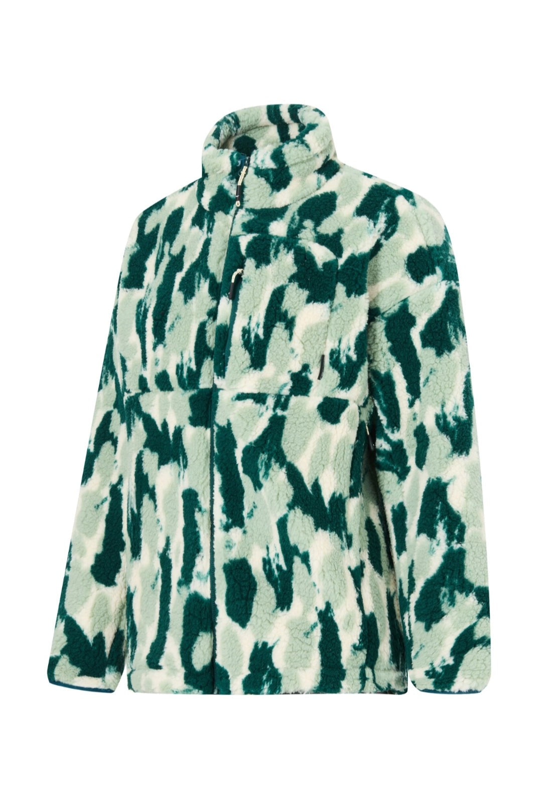 Regatta Roswind Water Resistant Full Zip Fleece - Pine Brush Stroke 9 Shaws Department Stores