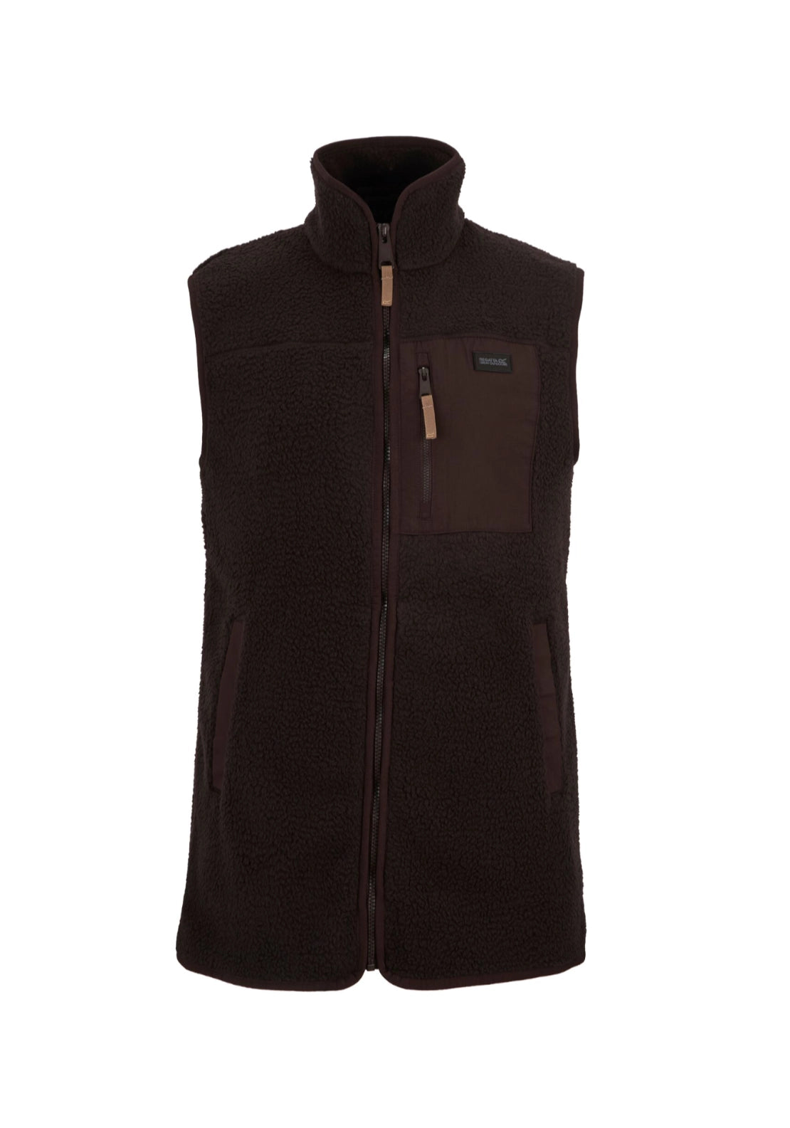 Frankie Borg Longline Bodywarmer - Dark Chocolate