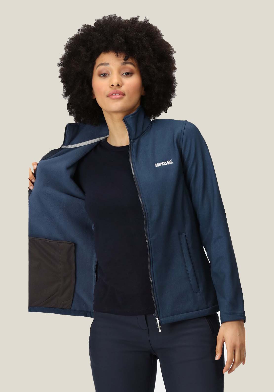 Regatta Connie Softshell Jacket - Navy 2 Shaws Department Stores