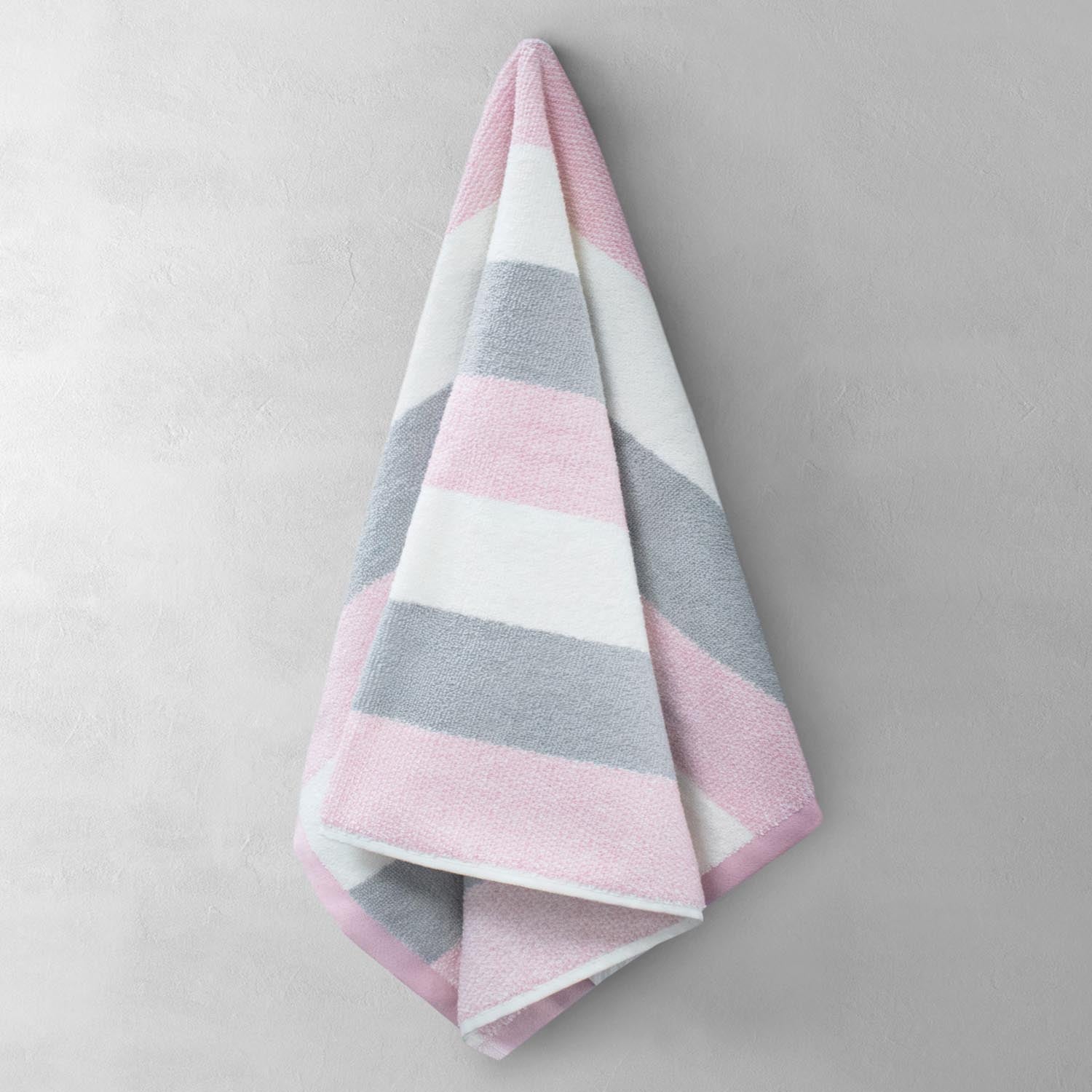 The Home Collection Weston Stripe Bath Towel Pink 2 Shaws Department Stores