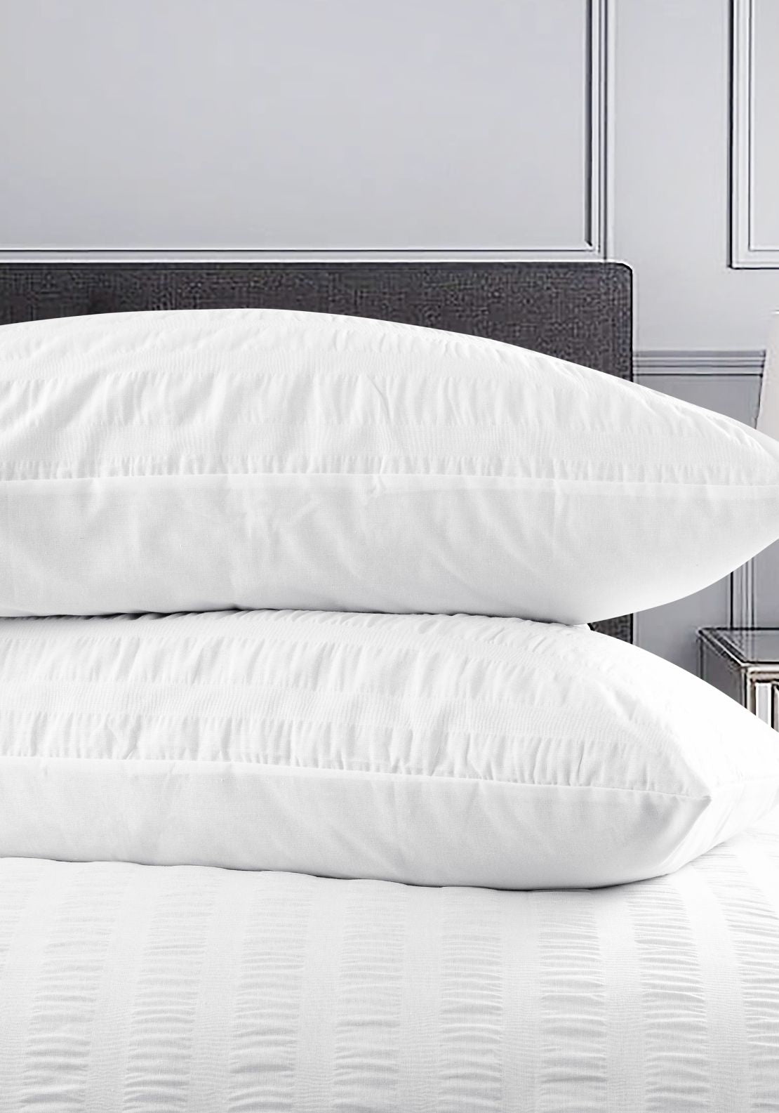 The Home Collection Seersucker Duvet Cover Set - White 2 Shaws Department Stores