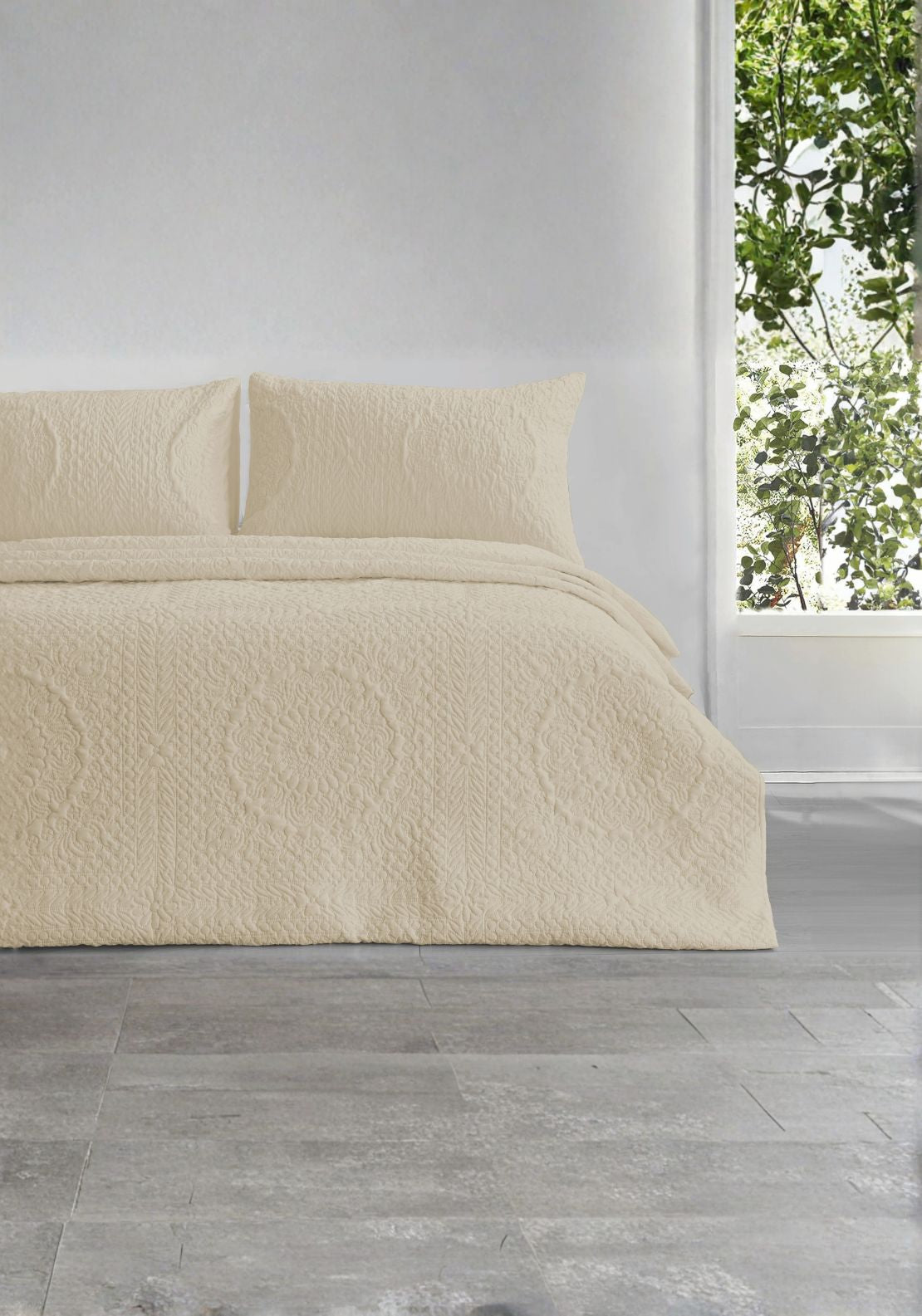 The Home Collection Winchester Duvet Cover Set - Nude 1 Shaws Department Stores
