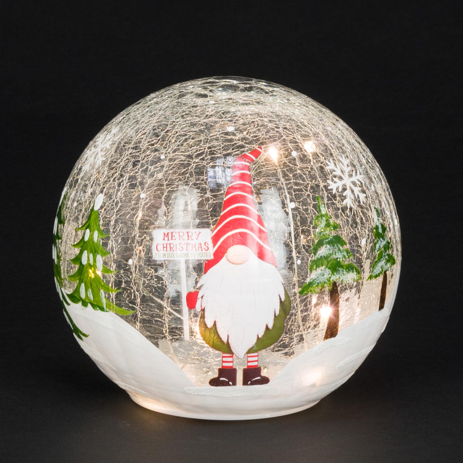 Floralsilk Glass Gonk Led Ball 1 Shaws Department Stores