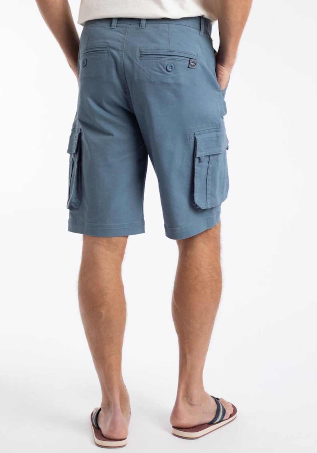 Weird Fish Rigney Cargo Shorts - Blue 2 Shaws Department Stores
