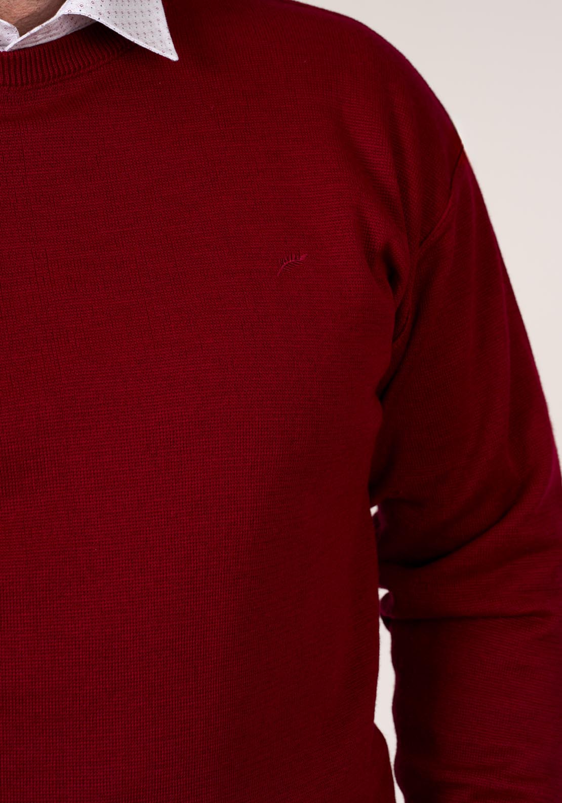 Yeats Plain Crew Neck Knitwear - Pink 5 Shaws Department Stores