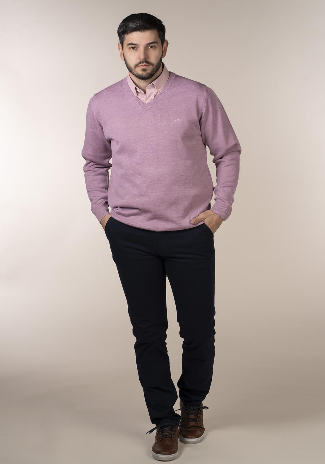 Yeats Mens 100% Cotton V-Neck Jumper 1 Shaws Department Stores