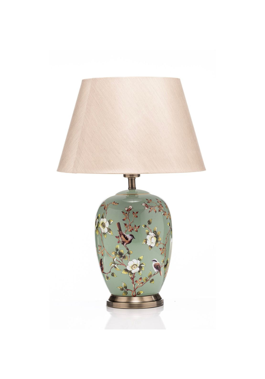 Bird Design Table Lamp - Green